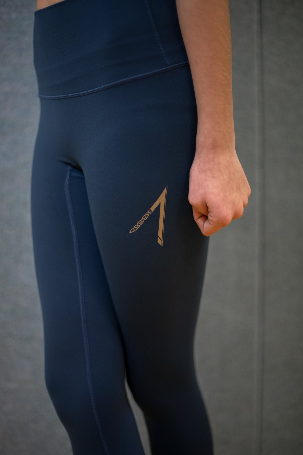 Cozy Gold IrishDance Leggings, Blue Lagoon